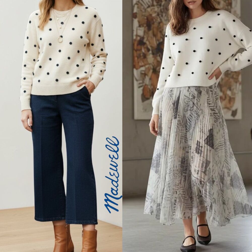 Madewell Brockton Bauble Jumper in Coziest Yarn